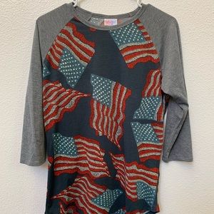 Lularoe Patriotic Randy Shirt